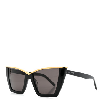 SAINT LAURENT Cat Eye Kate SL570 Sunglasses Black