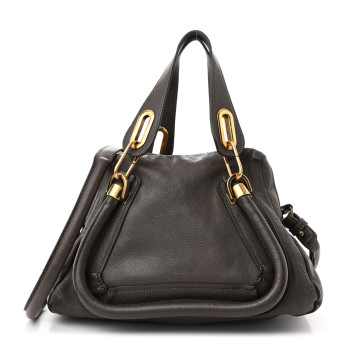 CHLOE Calfskin Small Paraty Chocolate