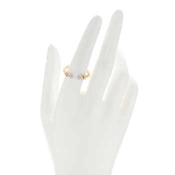 DAVID YURMAN 18K Yellow Diamond Petite Helena Open Ring 55 7.25