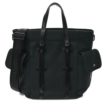 LOUIS VUITTON Taurillon Christopher Tote Black