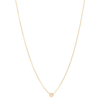 CARTIER 18K Yellow Gold Diamond SM D'Amour Pendant Necklace