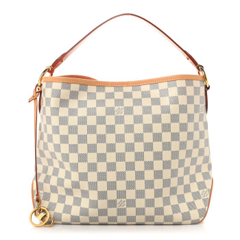 LOUIS VUITTON Damier Azur Delightful PM Pink