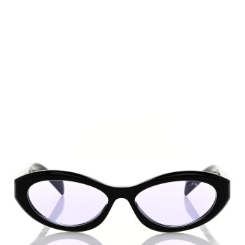 PRADA Acetate Oval Sunglasses SPR 26Z Black Purple