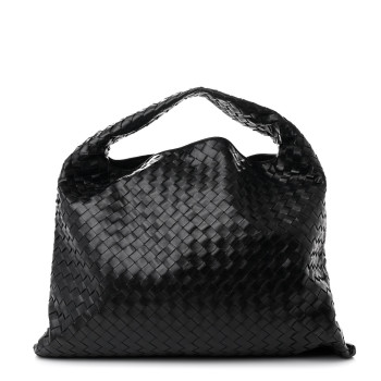 BOTTEGA VENETA Nappa Intrecciato Large Hop Ebano