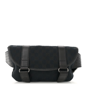 GUCCI Monogram Waist Belt Bag Black
