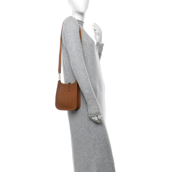 HERMES Taurillon Clemence Evelyne TPM Gold
