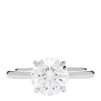 TIFFANY Platinum Diamond 1.54ct Solitaire Engagement Ring 46 3.75