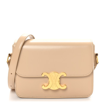 CELINE Shiny Calfskin Teen Triomphe Nude
