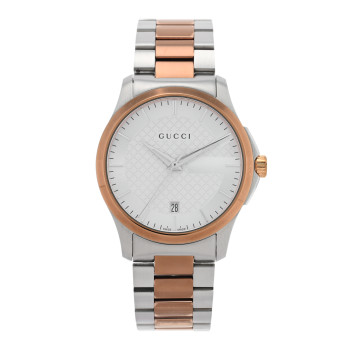 GUCCI Stainless Steel 38mm G-Timeless Two Tone Quartz Watch