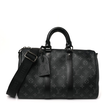 LOUIS VUITTON Monogram Eclipse Reverse Keepall Bandouliere 35 LOUIS VUITTON Monogram Eclipse Reverse Keepall Bandouliere 35