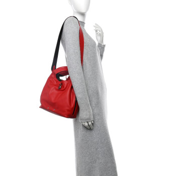 LOUIS VUITTON Calfskin Monogram Atlantis PM Red LOUIS VUITTON Calfskin Monogram Atlantis PM Red