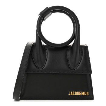 JACQUEMUS Smooth Calfskin Le Chiquito Noeud Black