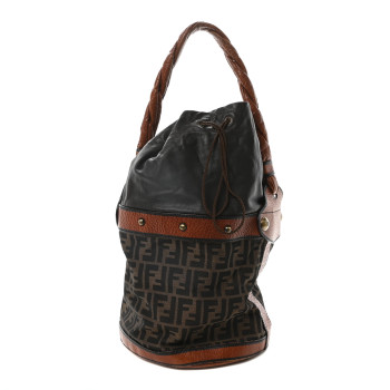 FENDI Zucca Small Palazzo Bucket Bag Tobacco FENDI Zucca Small Palazzo Bucket Bag Tobacco
