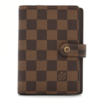 LOUIS VUITTON Damier Ebene Small Ring Agenda Cover