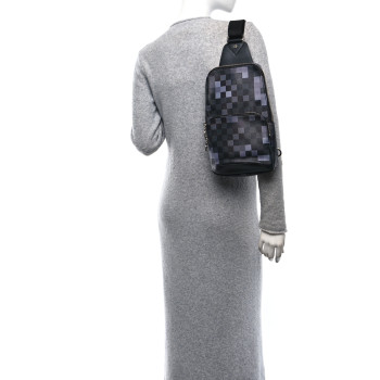LOUIS VUITTON Damier Graphite Pixel Avenue Sling Backpack Gris