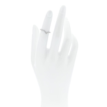 TIFFANY Platinum Diamond Soleste V Band Ring 46 3.75 TIFFANY Platinum Diamond Soleste V Band Ring 46 3.75