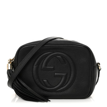 GUCCI Pebbled Calfskin Small Soho Disco Bag Black GUCCI Pebbled Calfskin Small Soho Disco Bag Black