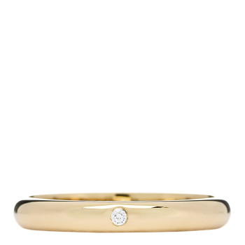 CARTIER 18K Yellow Gold Diamond 2.6mm 1895 Wedding Band Ring 49 5