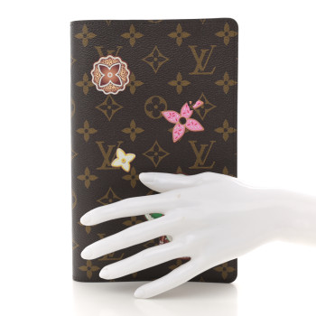 LOUIS VUITTON Monogram Emily Notebook Cover MM Coquelicot