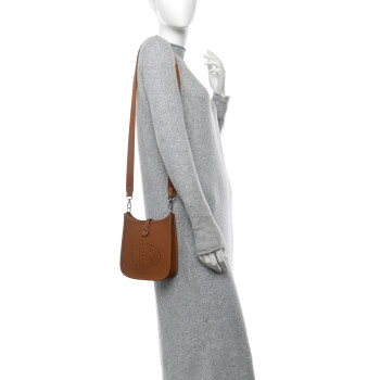 HERMES Taurillon Clemence Evelyne TPM Gold