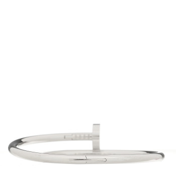CARTIER 18K White Gold Juste Un Clou Bracelet 16