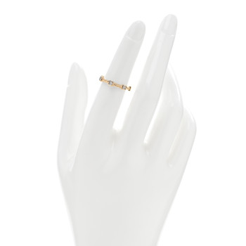 DAVID YURMAN 18K Yellow Gold Diamond Cable Collectibles Stack Ring 49 4.75