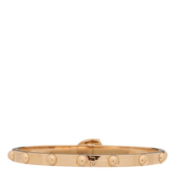 LOUIS VUITTON 18K Pink Gold Diamond Clous Bracelet 17