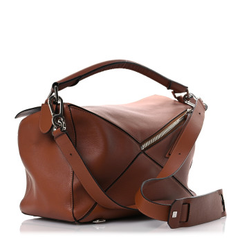 LOEWE Calfskin Large Puzzle Bag Tan LOEWE Calfskin Large Puzzle Bag Tan