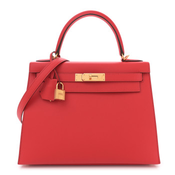HERMES Epsom Kelly Sellier 28 Bougainvillea
