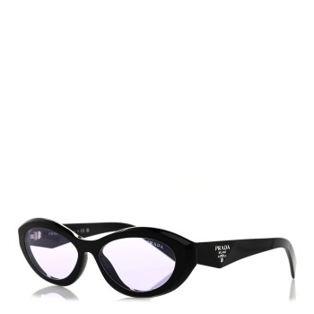 PRADA Acetate Oval Sunglasses SPR 26Z Black Purple