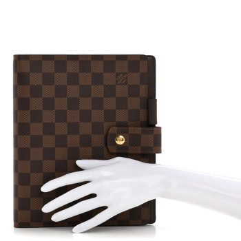 LOUIS VUITTON Damier Ebene Large Ring Agenda Cover