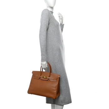 HERMES Courchevel Birkin 35 Gold