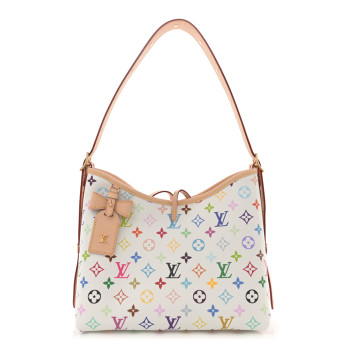 LOUIS VUITTON LV x TM Monogram Multicolor CarryAll PM White