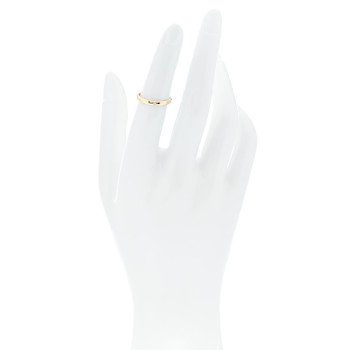 CARTIER 18K Yellow Gold Diamond 2.6mm 1895 Wedding Band Ring 49 5