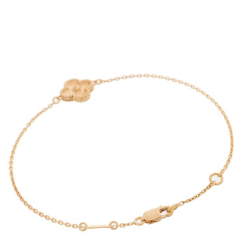 VAN CLEEF & ARPELS 18K Rose Gold Sweet Alhambra Bracelet