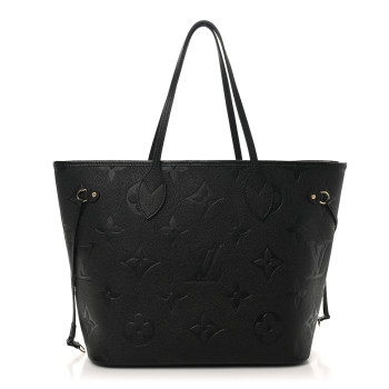 LOUIS VUITTON Empreinte Monogram Giant Neverfull MM Black