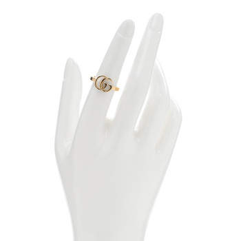 GUCCI 18K Yellow Gold Running GG Ring 52 6