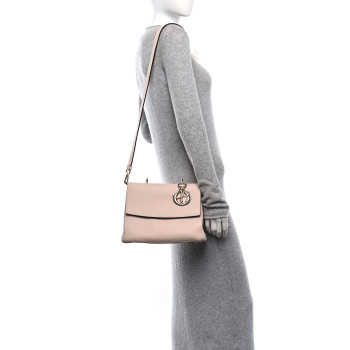CHRISTIAN DIOR Bullcalf Small Be Dior Flap Rose Poudre