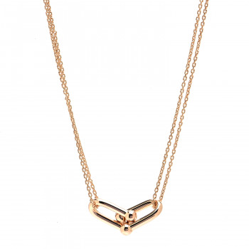 その他 Tiffany & Co. ROSE GOLD Tiffany & Co. 18k Rose Gold Rainbow & Love Pendant Necklace