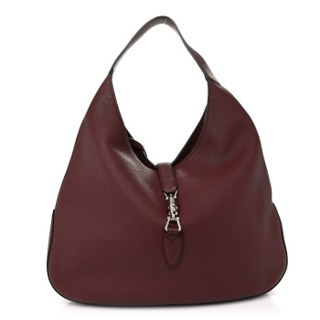 GUCCI Soft Grained Calfskin Large Jackie Hobo Chardonnay