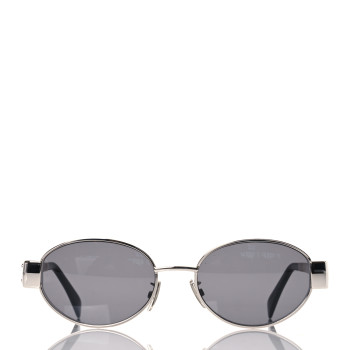 CELINE Metal Triomphe 01 Sunglasses CL40235U Silver Black