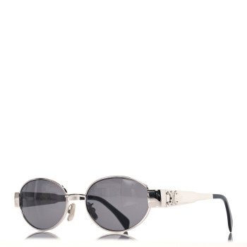 CELINE Metal Triomphe 01 Sunglasses CL40235U Silver Black