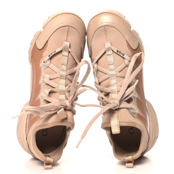 CHRISTIAN DIOR Neoprene Rubber Womens D-Connect Sneakers 37 Nude