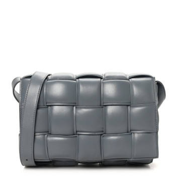 BOTTEGA VENETA Nappa Maxi Intreccio Padded Cassette Crossbody Bag Thunder