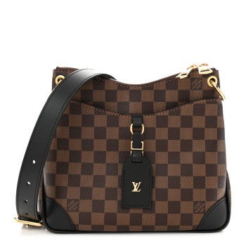 LOUIS VUITTON Damier Ebene Odeon PM Black