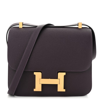 HERMES Epsom Constance 24 Raisin