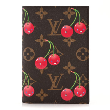 LOUIS VUITTON LV X TM Monogram Cerises Passport Cover