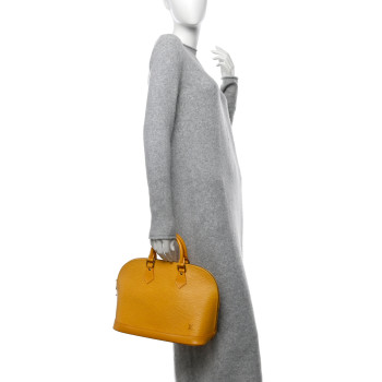LOUIS VUITTON Epi Alma Yellow