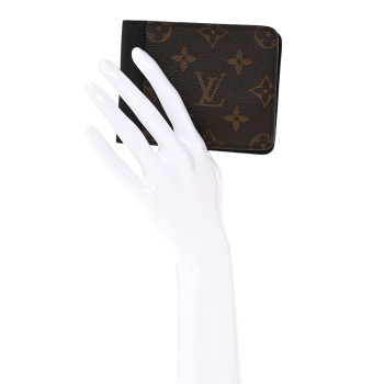 LOUIS VUITTON Monogram Macassar Multiple Wallet