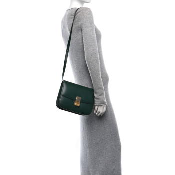 CELINE Box Calfskin Classic Box Medium Flap Bag Amazone